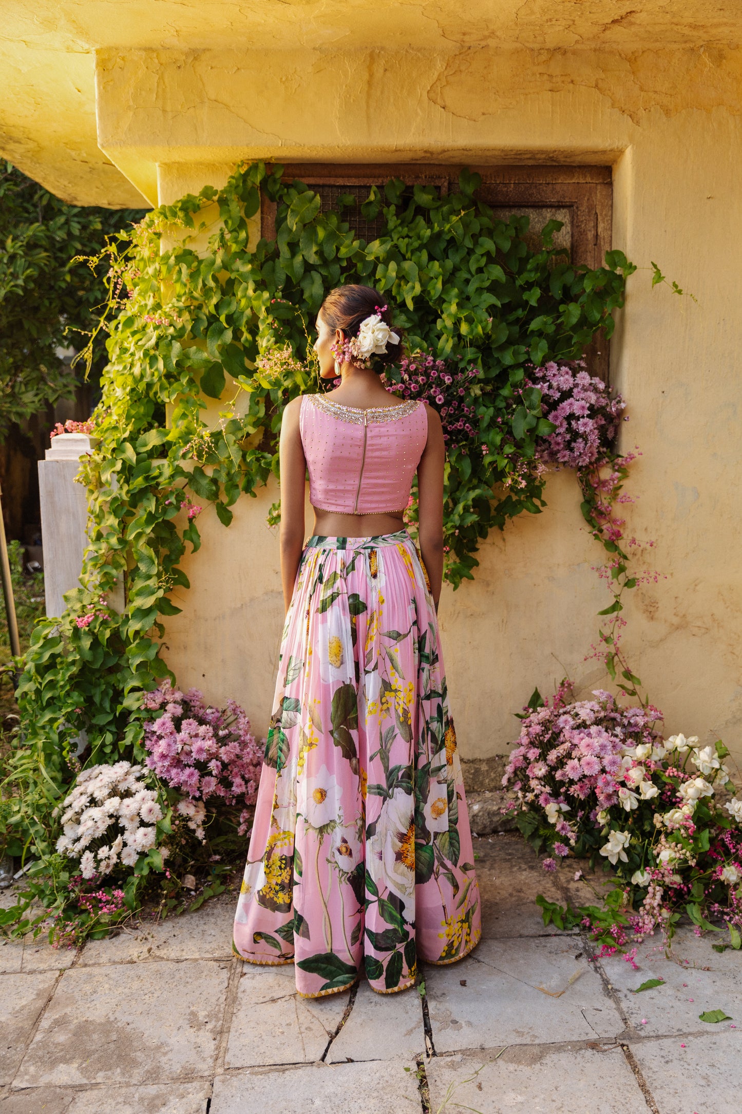 Gulbahar Cape Lehenga Set