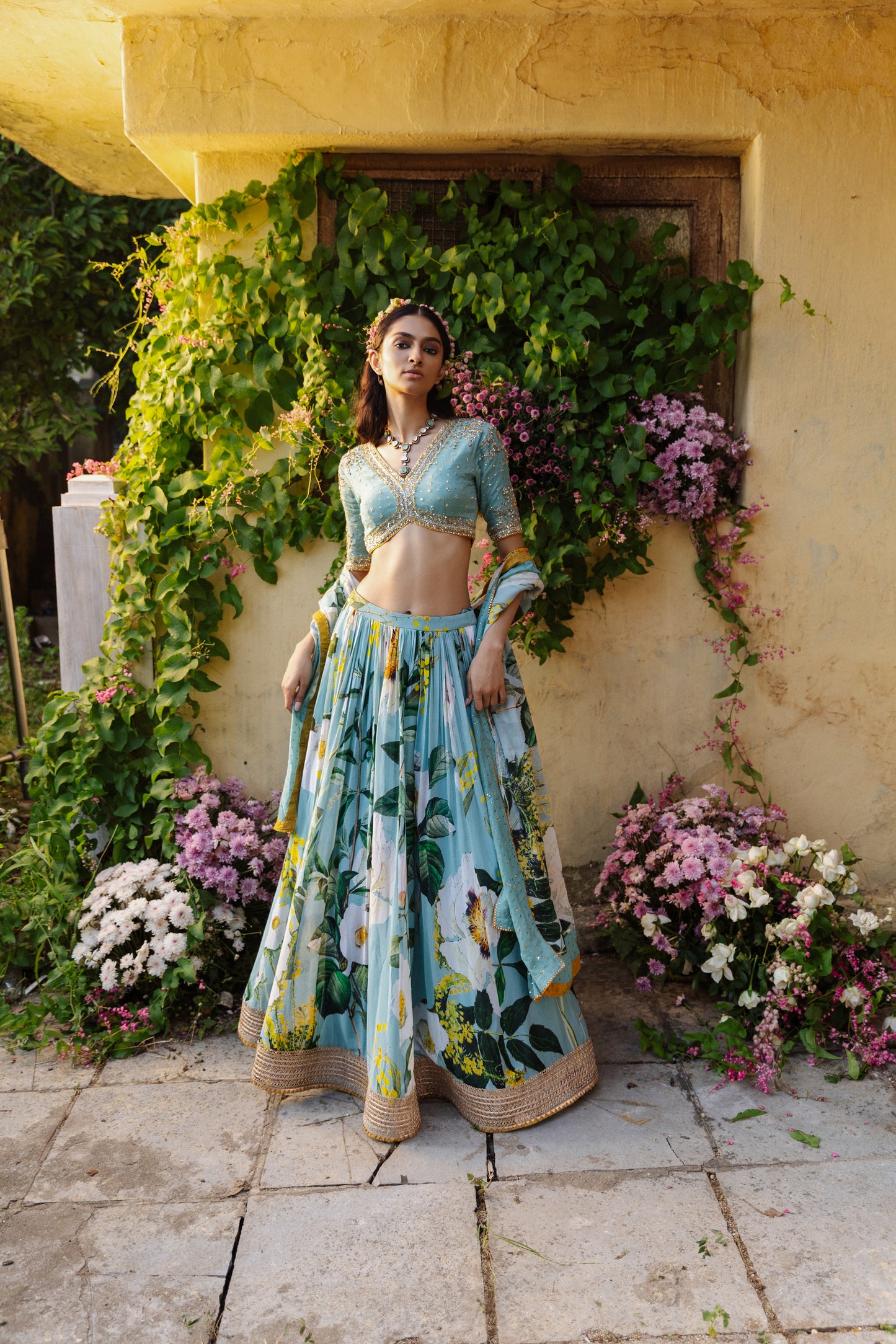 Gulrez Floral Lehenga Set