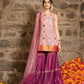 Rukhsaar- blossom pink Sharara set