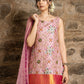 Rukhsaar- blossom pink Sharara set