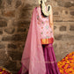 Rukhsaar- blossom pink Sharara set