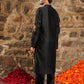 Sufi- black luxe embroidered kurta set