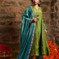 Gulzaar- lime green silk Kurti set