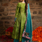 Gulzaar- lime green silk Kurti set