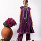 Aashna- Regal Purple Chanderi Kurti Set