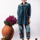 Shiza- Imperial Blue Chanderi co-ord Set