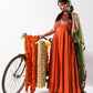 Heer- Radiant Orange Embroidered Anarkali Set