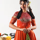 Heer- Radiant Orange Embroidered Anarkali Set