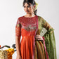 Heer- Radiant Orange Embroidered Anarkali Set