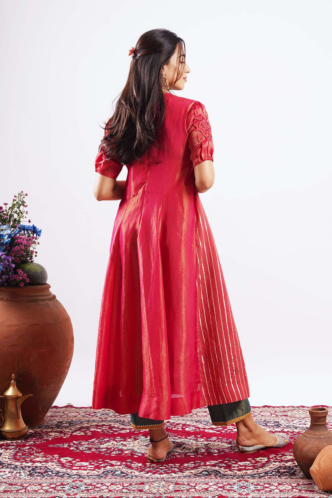 Mehru-Tissue kurta set