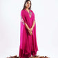 Azelie-Nakshatra Pink Hand Embroidered Kaftan Dress