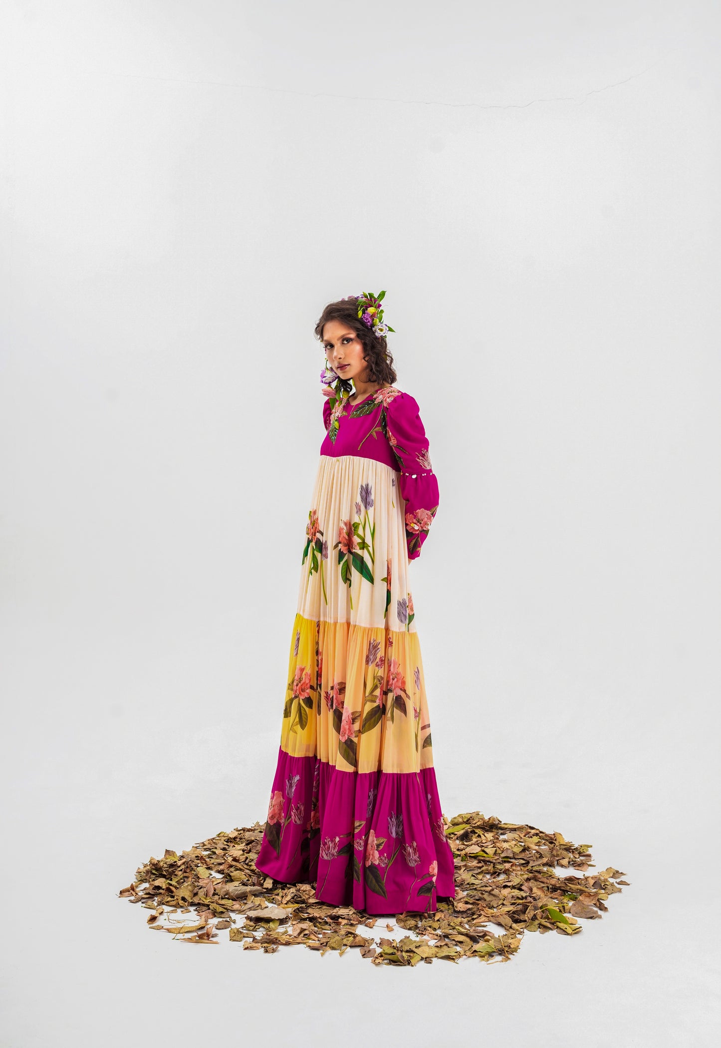 La-Fleur-Multicoloured Long Dress