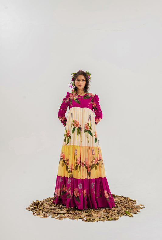 La-Fleur-Multicoloured Long Dress