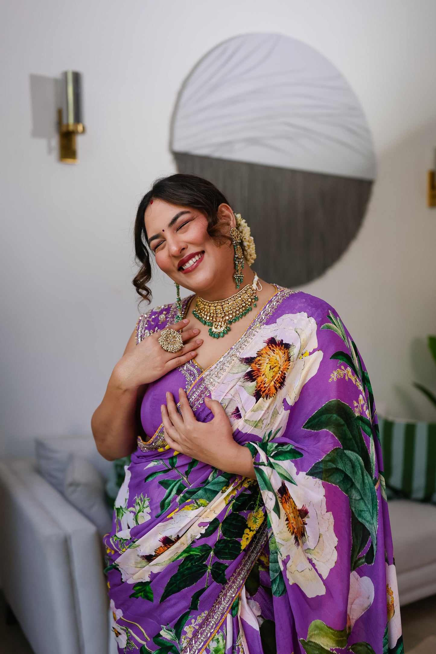 Aabroo Floral saree