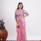 Gul Noor - Pink pre-draped saree