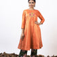 Orange Crush Kurti Set