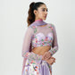 Lilium -Hand Embroidered Lilac Lehenga Set