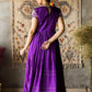 Naaz- twilight purple silk dress