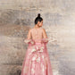 Charm pink intricate hand embroidered lehenga with overcoat