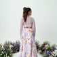 Lilium -Hand Embroidered Lilac Lehenga Set