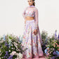 Lilium -Hand Embroidered Lilac Lehenga Set