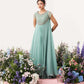 Tara- Boutique Turquoise Embroidered Long Dress