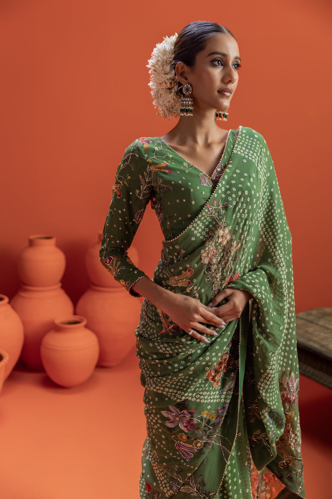 Aranya Bandani Saree