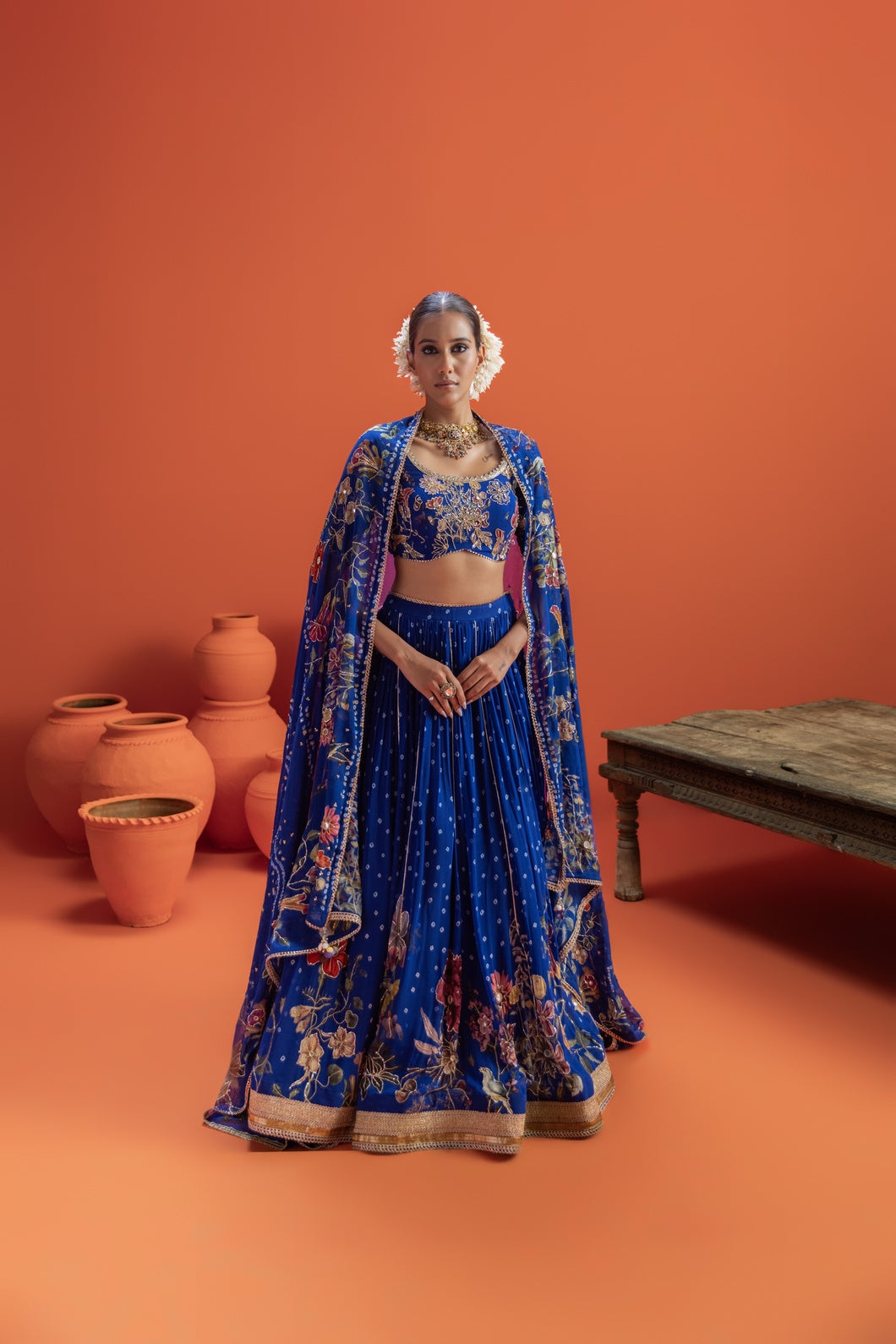 Tavira Bandhani Lehenga