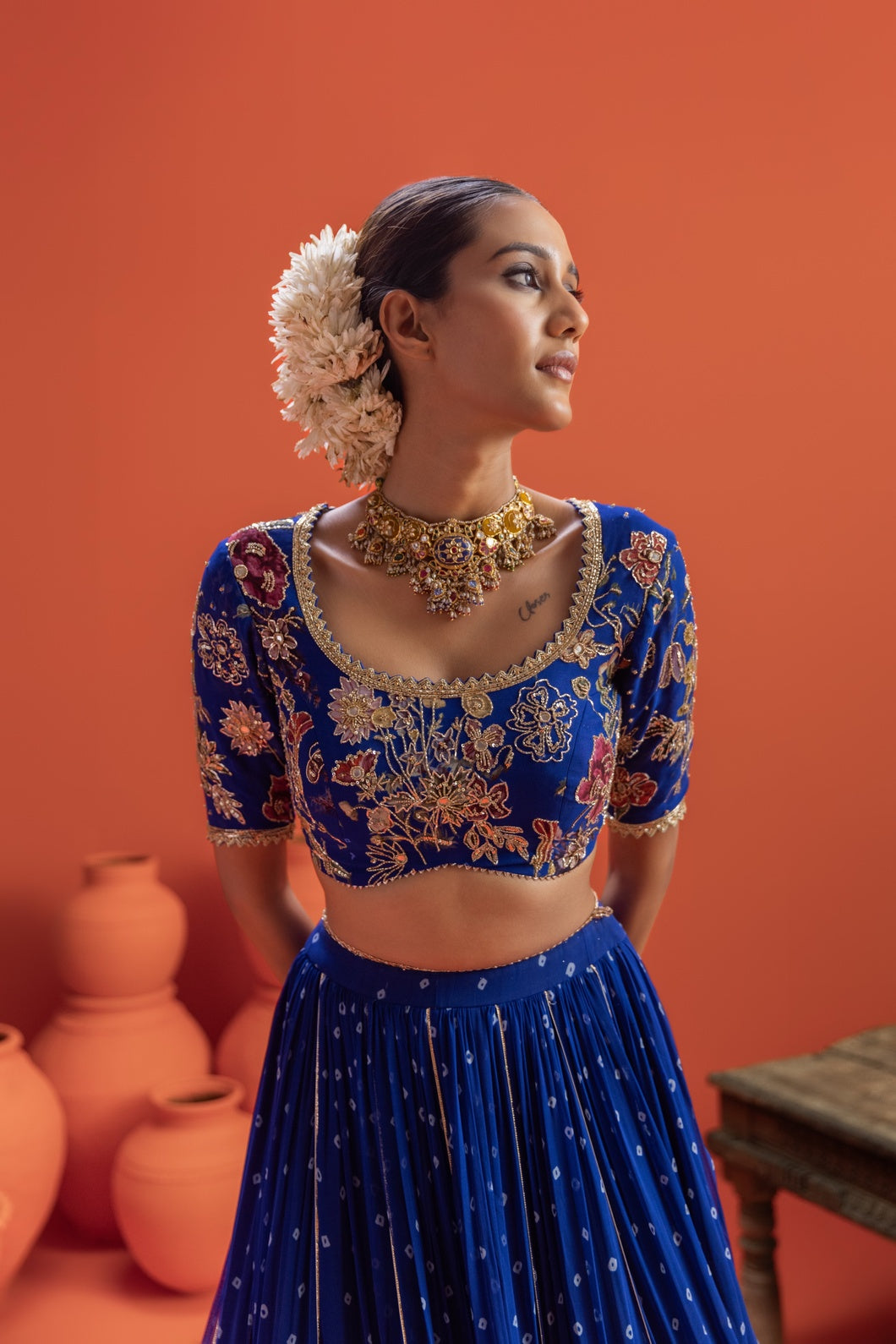 Tavira Bandhani Lehenga