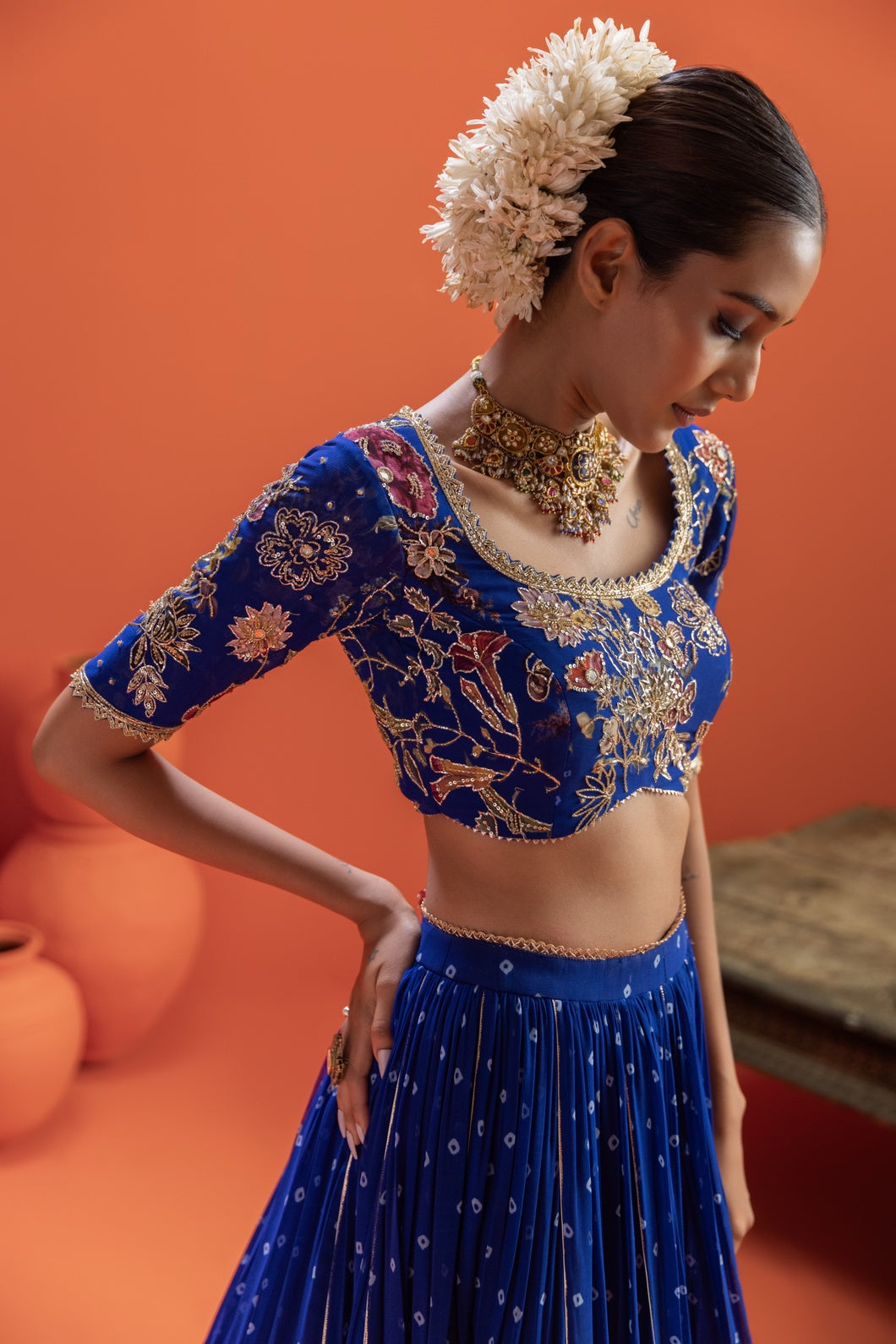 Tavira Bandhani Lehenga