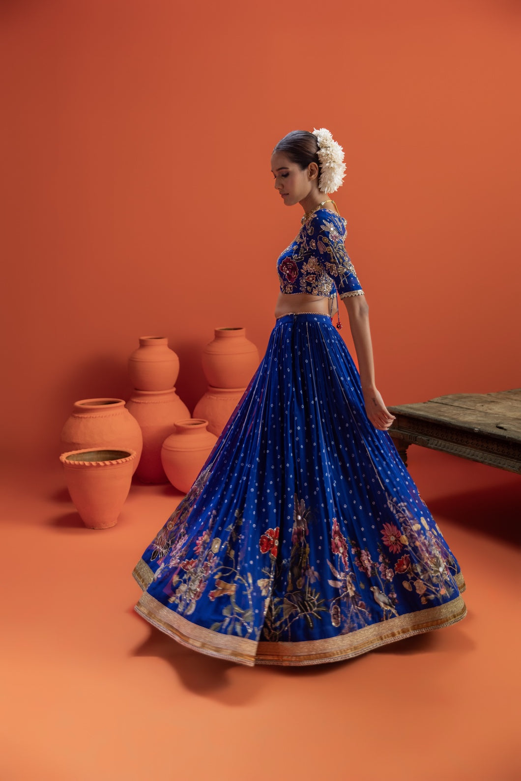 Tavira Bandhani Lehenga