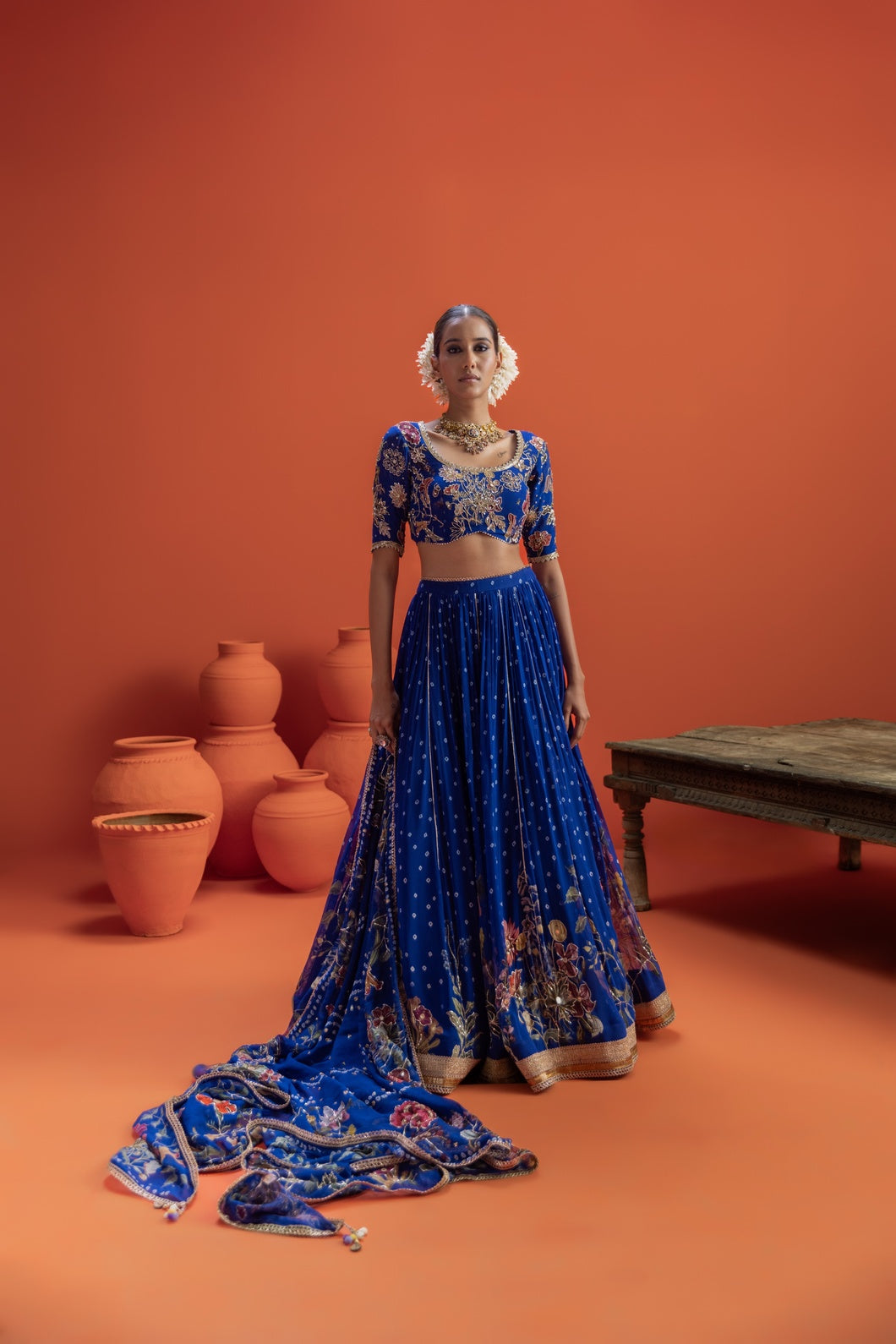 Tavira Bandhani Lehenga