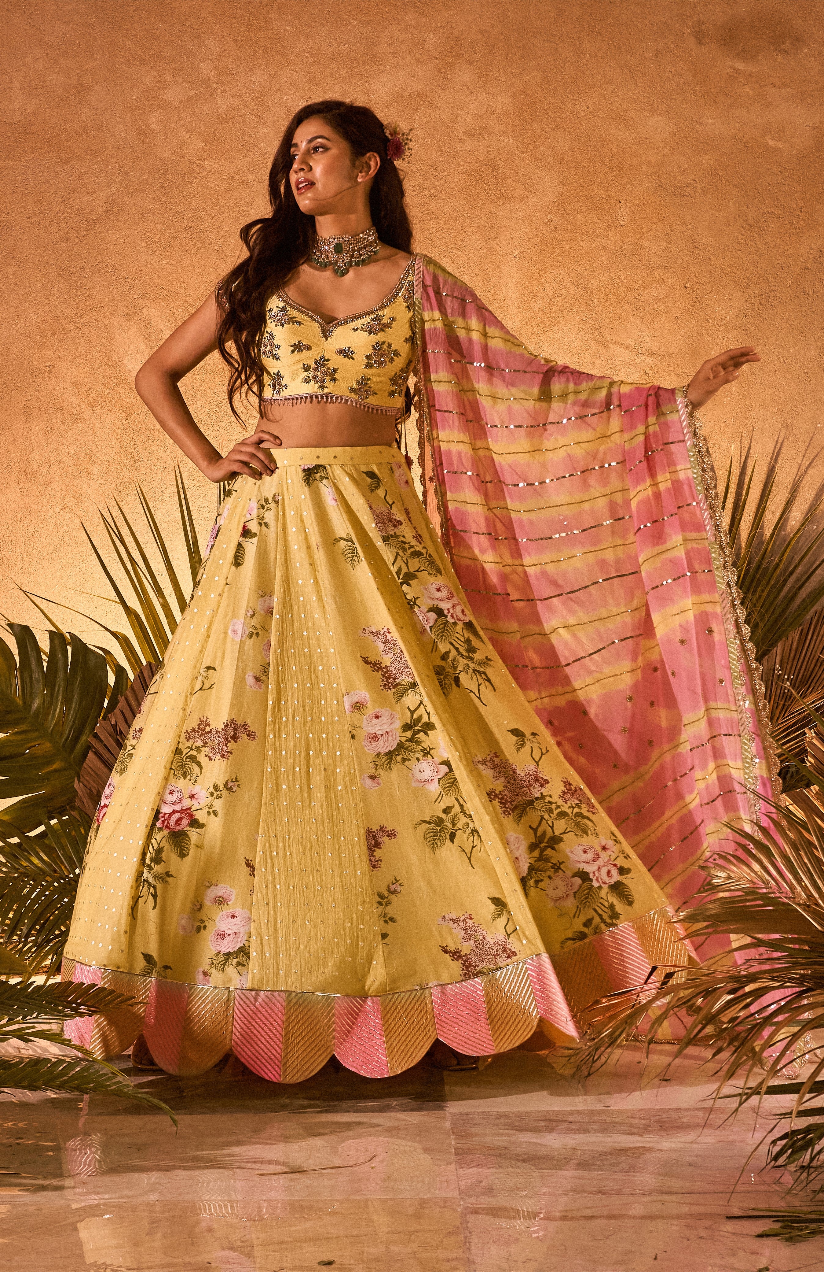 Buy Inina Chanderi Lehenga Set online in India at Best Price | Aachho – USA  Aachho