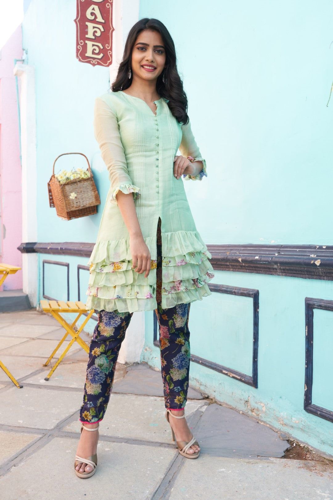 Ruffles kurti top