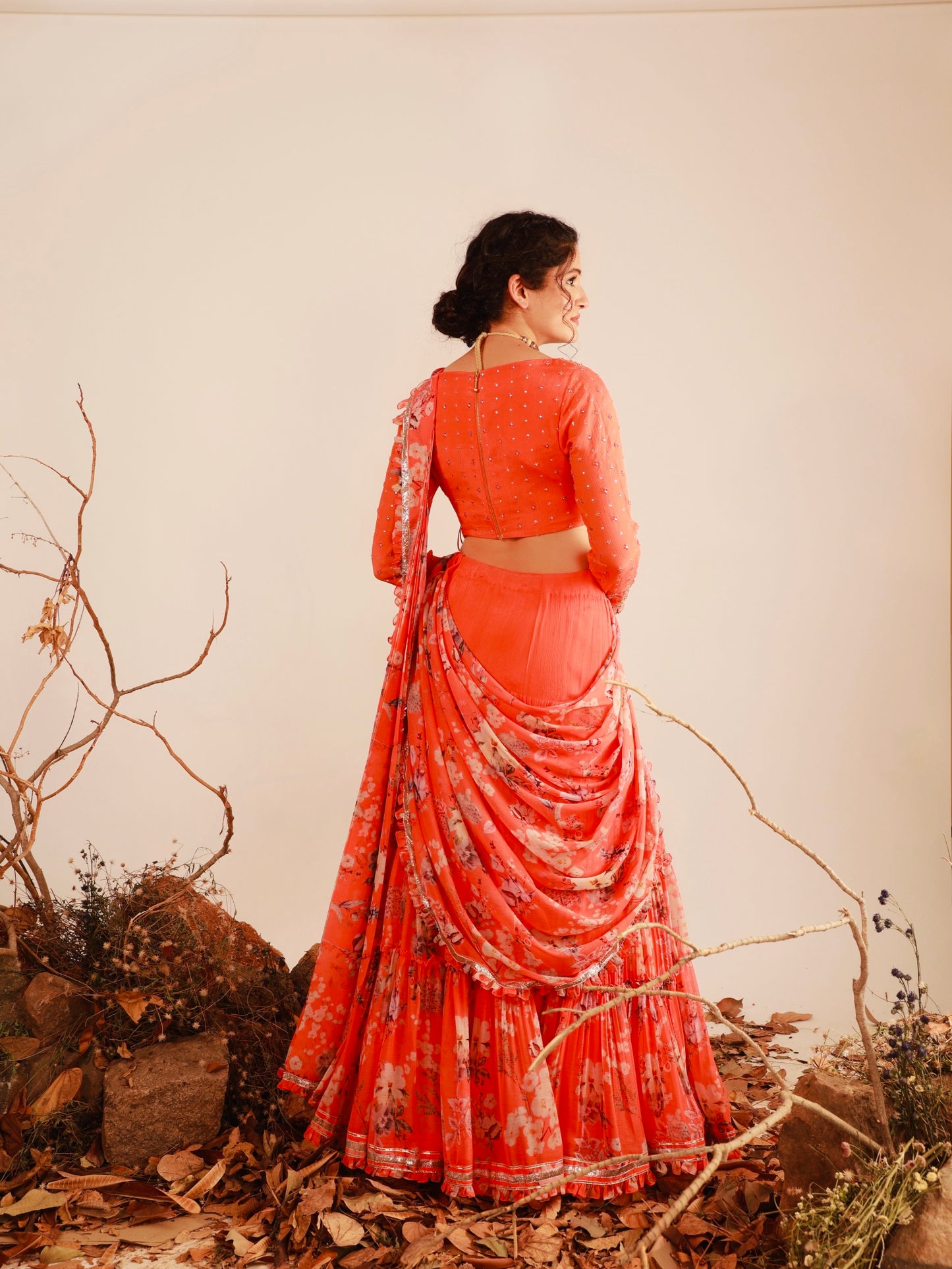 Kesar- Secret Garden pre draped saree